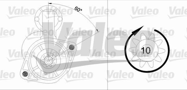 Valeo 455905 - Käynnistinmoottori inparts.fi