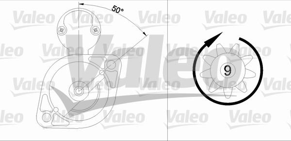 Valeo 455908 - Käynnistinmoottori inparts.fi