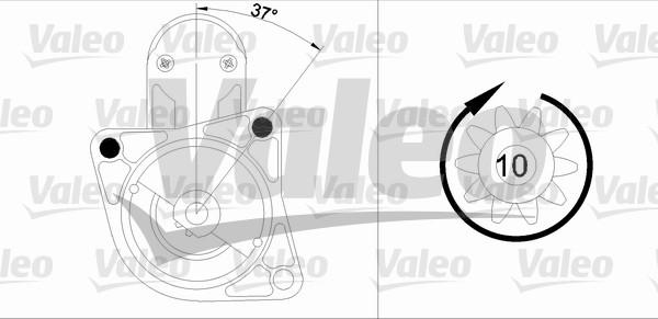 Valeo 455915 - Käynnistinmoottori inparts.fi