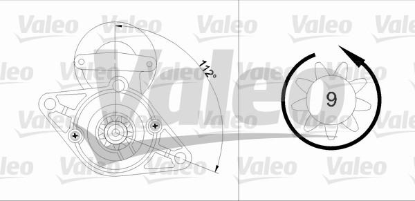 Valeo 455916 - Käynnistinmoottori inparts.fi