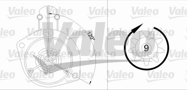 Valeo 455911 - Käynnistinmoottori inparts.fi