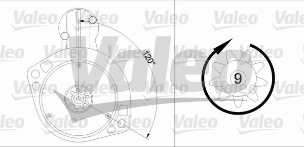 Valeo 455912 - Käynnistinmoottori inparts.fi