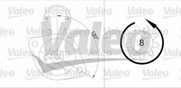 Valeo 455917 - Käynnistinmoottori inparts.fi