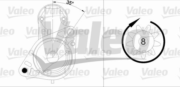 Valeo 455984 - Käynnistinmoottori inparts.fi