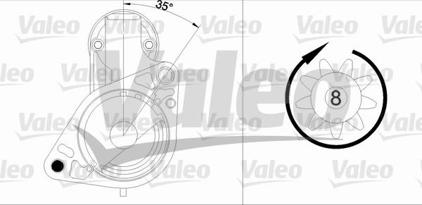 Valeo 455985 - Käynnistinmoottori inparts.fi