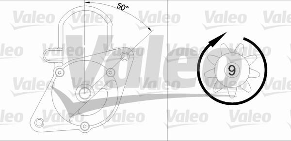 Valeo 455931 - Käynnistinmoottori inparts.fi