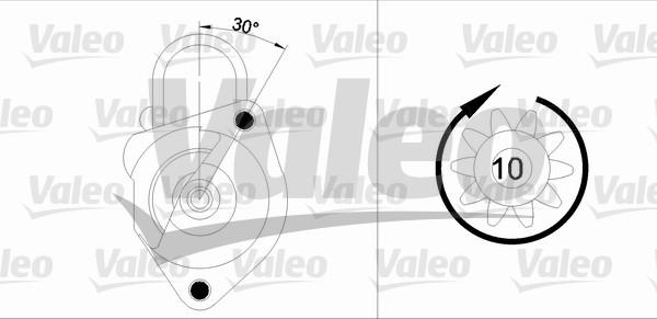 Valeo 455933 - Käynnistinmoottori inparts.fi