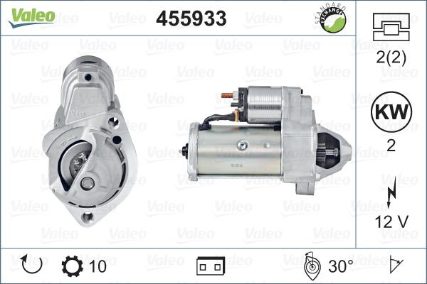 Valeo 455933 - Käynnistinmoottori inparts.fi