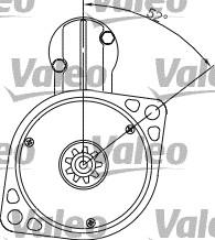 Valeo 455925 - Käynnistinmoottori inparts.fi