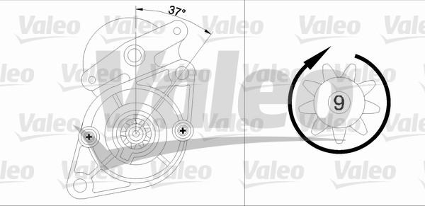 Valeo 455921 - Käynnistinmoottori inparts.fi