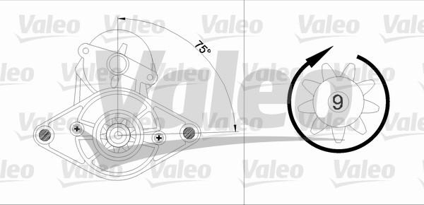 Valeo 455923 - Käynnistinmoottori inparts.fi