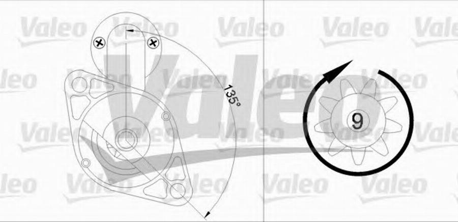 Valeo 455922 - Käynnistinmoottori inparts.fi