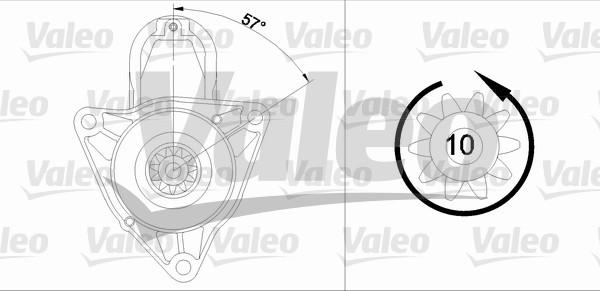 Valeo 455979 - Käynnistinmoottori inparts.fi