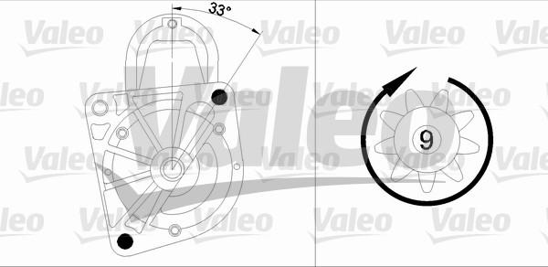 Valeo 455975 - Käynnistinmoottori inparts.fi