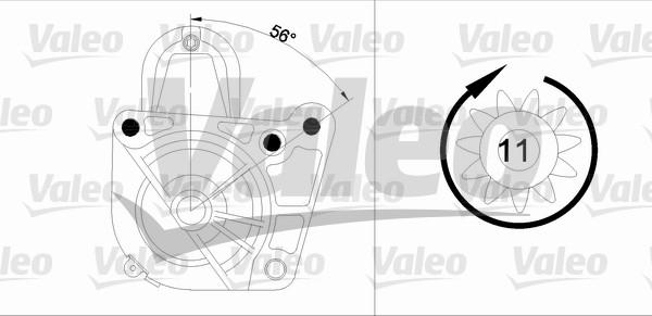 Valeo 455972 - Käynnistinmoottori inparts.fi