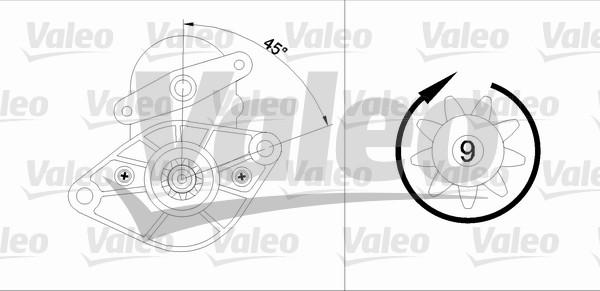 Valeo 455591 - Käynnistinmoottori inparts.fi