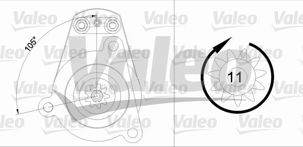 Valeo 455541 - Käynnistinmoottori inparts.fi