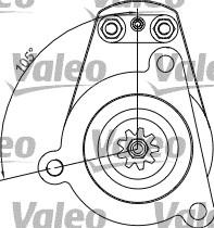 Valeo 455541 - Käynnistinmoottori inparts.fi