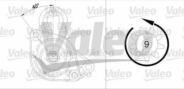 Valeo 455548 - Käynnistinmoottori inparts.fi