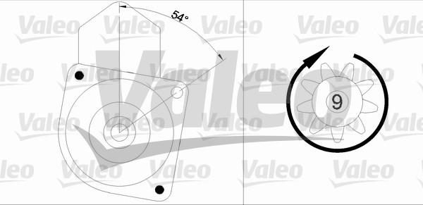 Valeo 455547 - Käynnistinmoottori inparts.fi