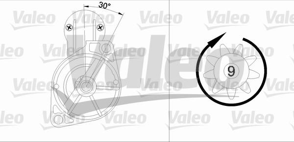 Valeo 455566 - Käynnistinmoottori inparts.fi