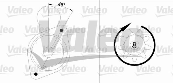 Valeo 455568 - Käynnistinmoottori inparts.fi