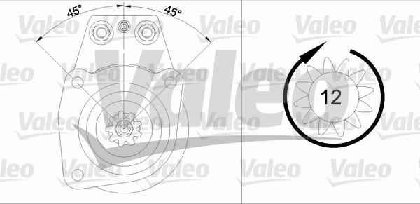 Valeo 455502 - Käynnistinmoottori inparts.fi