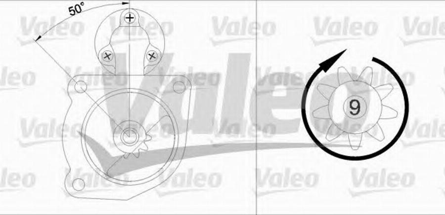 Valeo 455519 - Käynnistinmoottori inparts.fi