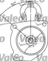 Valeo 455516 - Käynnistinmoottori inparts.fi