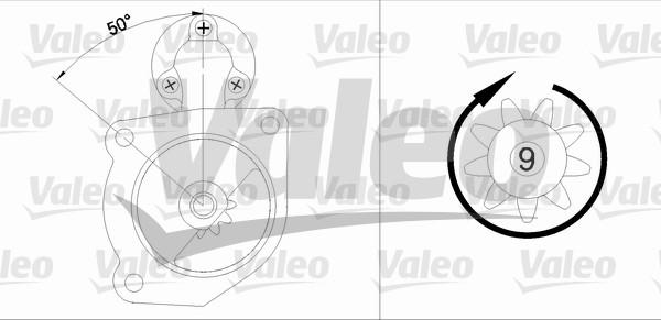 Valeo 455516 - Käynnistinmoottori inparts.fi