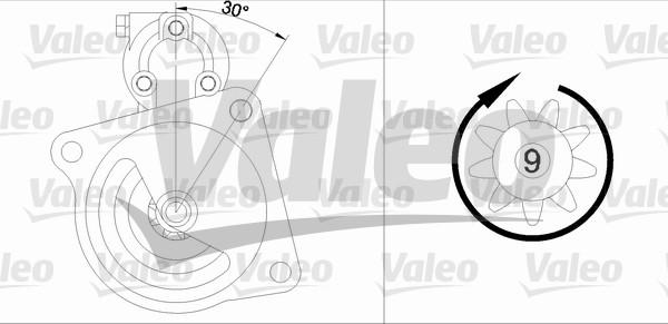 Valeo 455518 - Käynnistinmoottori inparts.fi