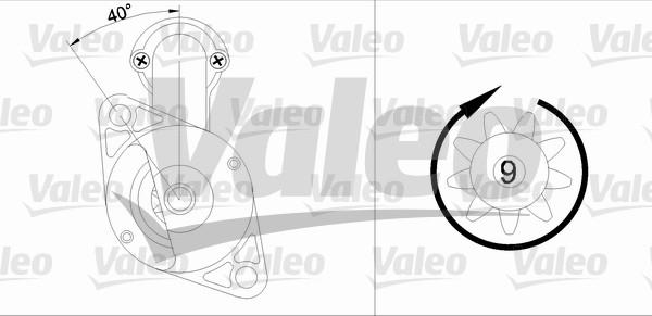 Valeo 455585 - Käynnistinmoottori inparts.fi