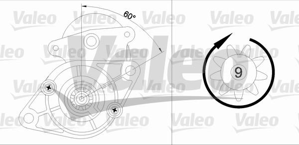 Valeo 455587 - Käynnistinmoottori inparts.fi