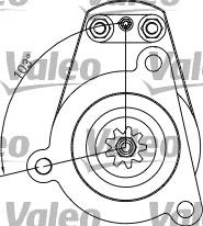 Valeo 455534 - Käynnistinmoottori inparts.fi