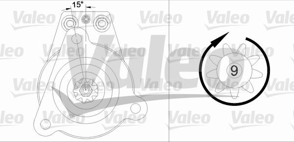 Valeo 455530 - Käynnistinmoottori inparts.fi