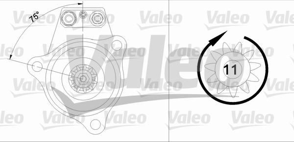 Valeo 455524 - Käynnistinmoottori inparts.fi