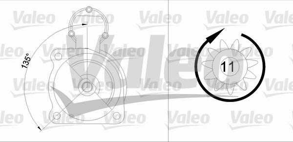 Valeo 455525 - Käynnistinmoottori inparts.fi