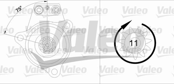 Valeo 455523 - Käynnistinmoottori inparts.fi