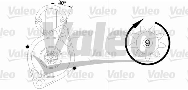 Valeo 455574 - Käynnistinmoottori inparts.fi