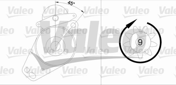 Valeo 455576 - Käynnistinmoottori inparts.fi