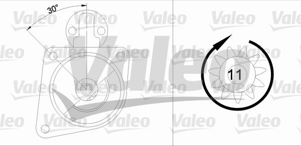 Valeo 455571 - Käynnistinmoottori inparts.fi