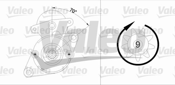 Valeo 455578 - Käynnistinmoottori inparts.fi