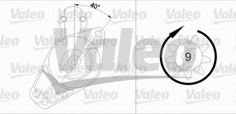 Valeo 455573 - Käynnistinmoottori inparts.fi