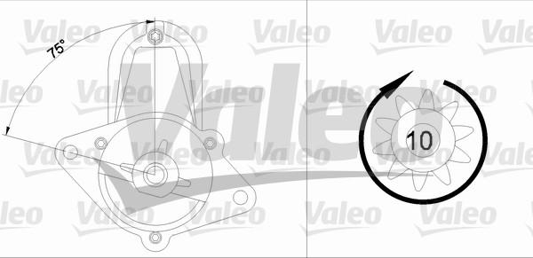 Valeo 455699 - Käynnistinmoottori inparts.fi