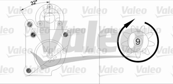 Valeo 455690 - Käynnistinmoottori inparts.fi