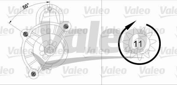 Valeo 455691 - Käynnistinmoottori inparts.fi