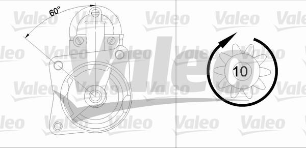 Valeo 455661 - Käynnistinmoottori inparts.fi