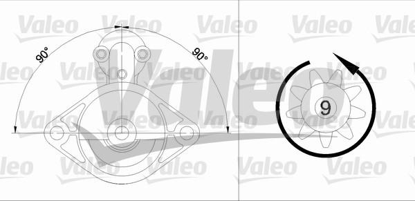 Valeo 455601 - Käynnistinmoottori inparts.fi