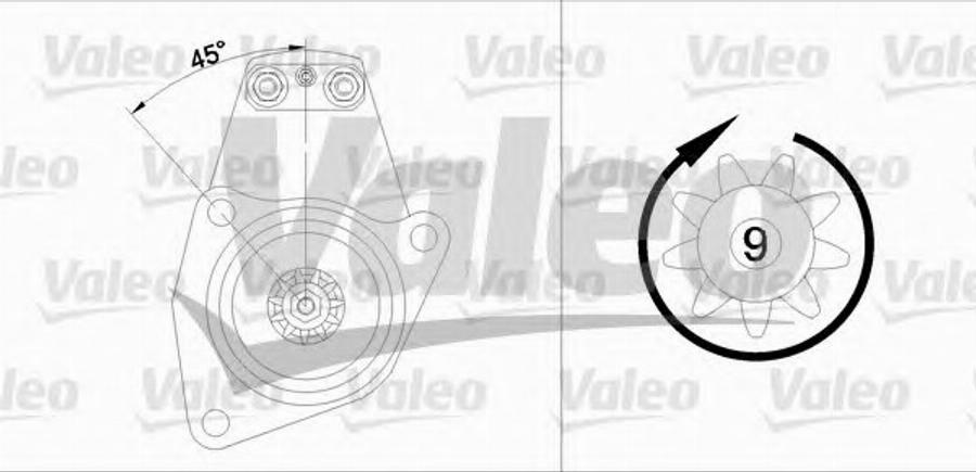 Valeo 455615 - Käynnistinmoottori inparts.fi