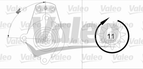 Valeo 455616 - Käynnistinmoottori inparts.fi